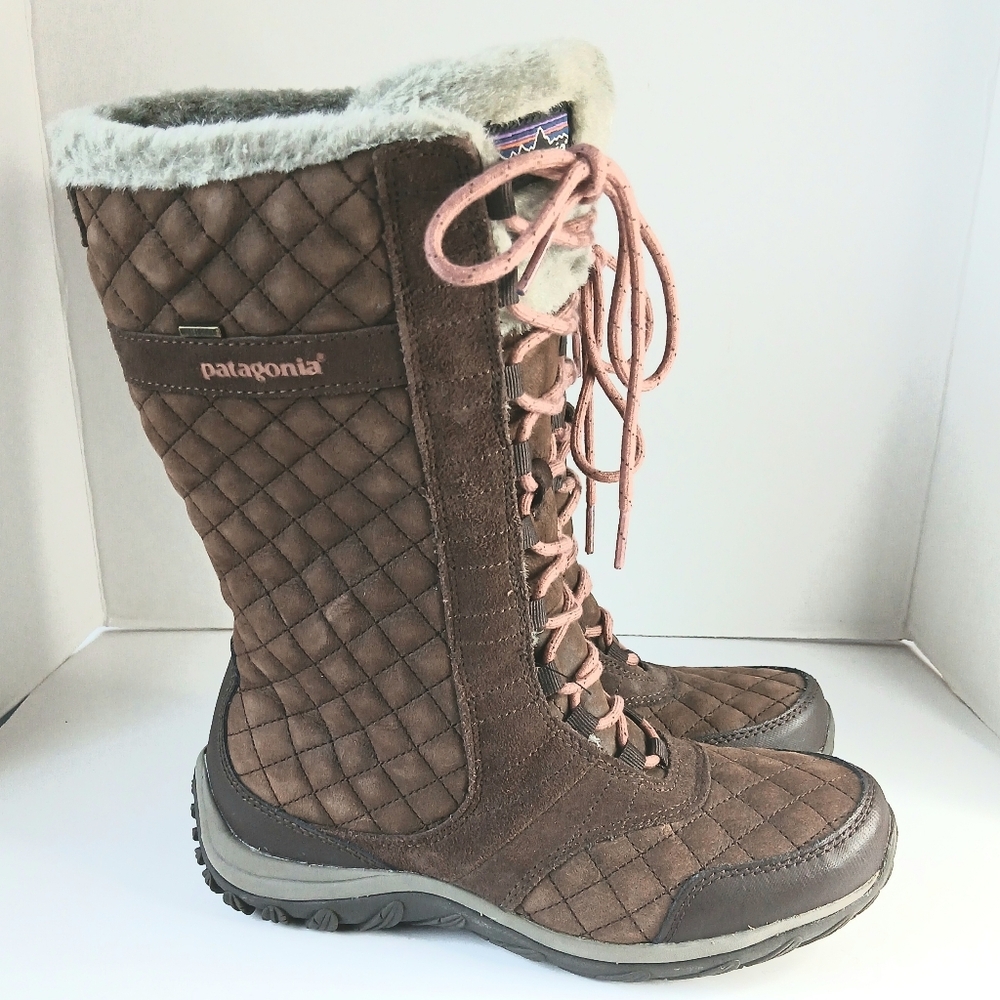 Patagonia Wintertide Brown High Winter Boots Size 7